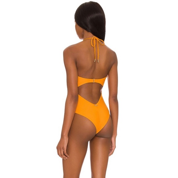 Cult Gaia Aster Swimsuit One Piece in Apricot Size XS - Picture 3 of 3